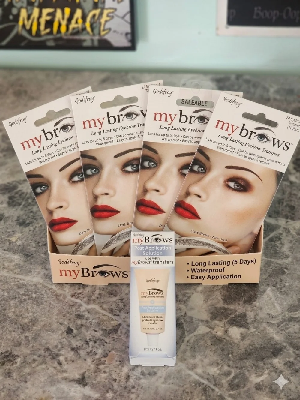 myBrows Long-Lasting Eyebrow Transfers — Dark Brown